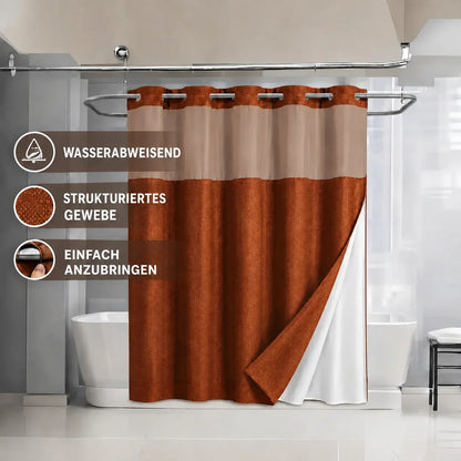 Duschvorhang-Set mit abnehmbarem Innenvorhang – Produktansicht 16