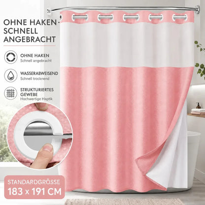 Duschvorhang-Set mit abnehmbarem Innenvorhang – Produktansicht 18