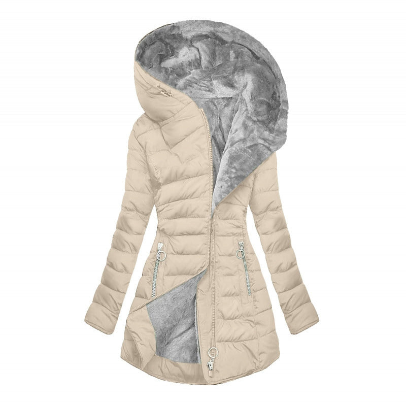 👑 Über 80.000 Käufer haben bereits zugeschlagen! Damen-Wintermantel mit Kapuze und Isolierung