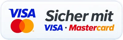 Sicher mit VISA und Mastercard